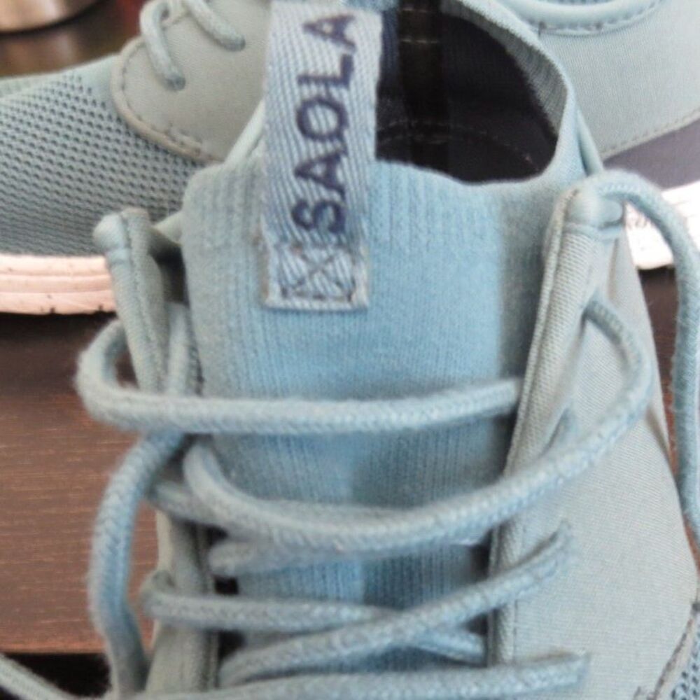 Saola Semnoz II Eco-Friendly Knit Sneaker Blue Women's Size 9.5 EUC - Picture 14 of 14